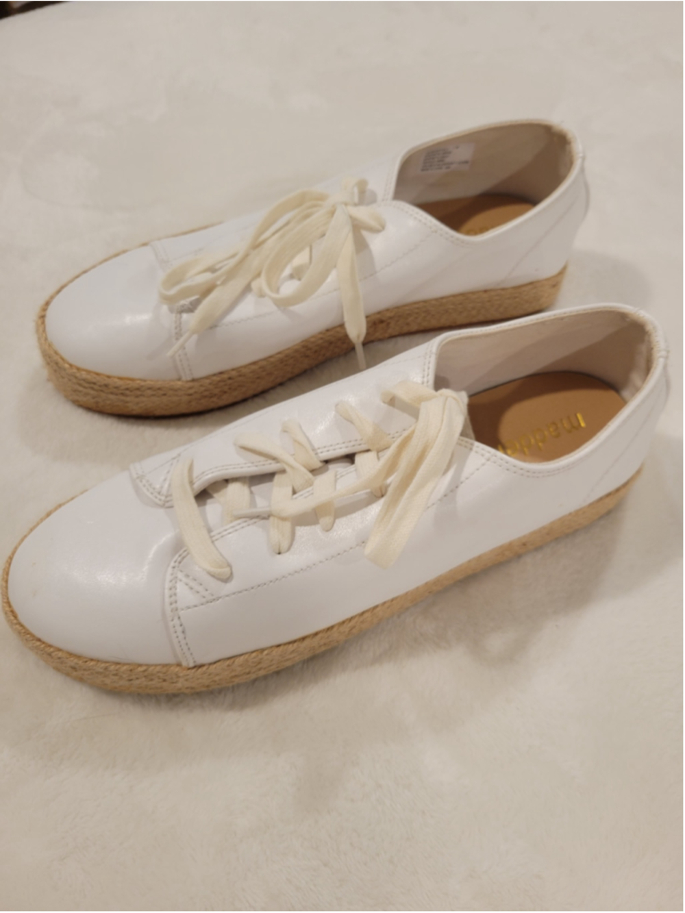 Women's Madden NYC White Espadrille Sneakers Size 11 - Picture 1 of 6